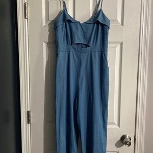 Chambray jumpsuit
